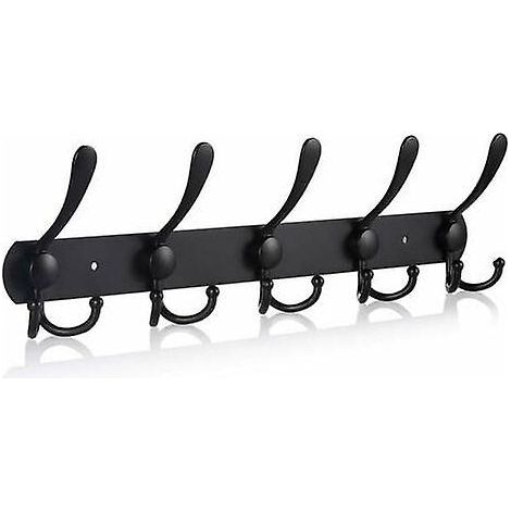 Stück, Schwarz, Länge 405 Mm, Wandhaken, Wandgarderobe Aus Edelstahl, Wandgarderobe, Handtuchhalter, Kamm