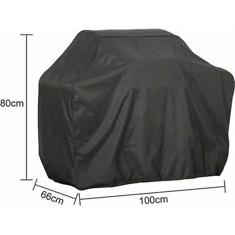 100 X 80 X 66 Cm Wasserdichte Und Reißfeste Grillabdeckung, Schwarz, Gartenmöbelabdeckung