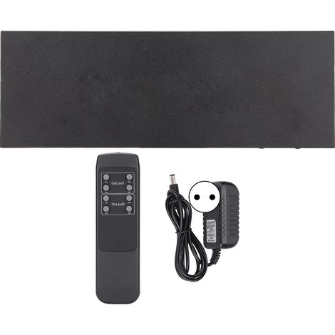 4k-hdmi-duplikator Mit 2 Ausgängen Und Fernbedienung, 100–240-v-eu-netzteil – Ultra-hd-3d-1080p-audio-video-splitter
