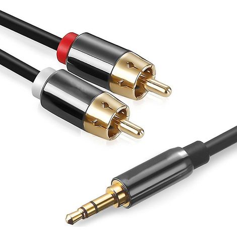 3,5-mm-klinke Auf 2 Cinch-audiokabel, Audioverstärker Für Mobiltelefone, Audioeingangs- Und -ausgangskabel, 3,5-mm-klinke Auf 2 Cinch-audiokabel