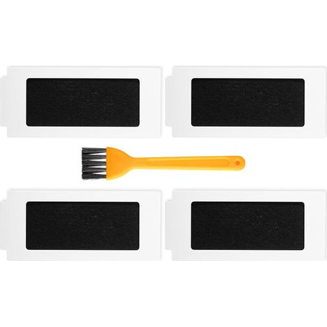 4 Hape-filter Kompatibel Mit Ecovacs Deebot T30 Pro Omni/t30 Omni/t30s/t30s Combo/t30s Pro Saugroboter - Waschbares Und Wiederverwendbares Zubehör (inkl. 1 Reinigungsbürste)