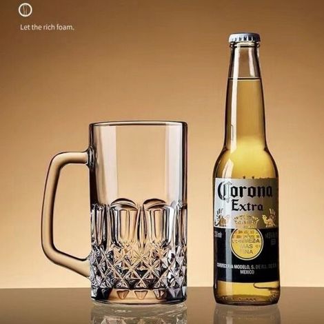 Set Mit 2 Gravierten Biergläsern, 500 Ml, Robust, Für Tee, Kaffee, Root Beer Und Mehr, Ideales Weihnachtsgeschenk