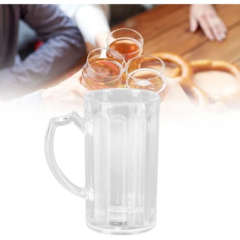 500-ml-bierkrug, Großes Fassungsvermögen, Leicht, Tragbar, Komfortabler Griff, Umweltfreundlich