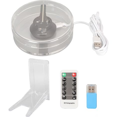 3d-hologramm-ventilator Mit 48 Leds, Wlan, App-steuerung, Integriertem Lautsprecher, Speicherkartensteckplatz, Windows-kompatibel, Werbedisplay