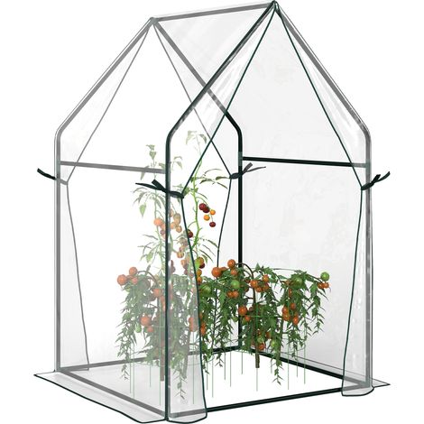 Gewächshaus Für Tomaten. Mit Zwei Reißverschlusstüren. Maße: 90 X 90 X 145 Cm