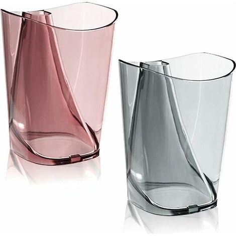 Set Mit 2 Badezimmerbechern Mit 45 Mm Innenschlitz Für Zahnbürstenhalter, Zahnbürstenbecher, Zahnbürstenbecher, Becher