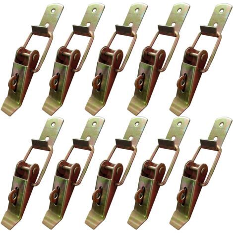 Verzinkte Metall-hebelriegel – 10er-pack – Glatte, Glänzende Oberfläche – Für Schubladen, Schränke Und Spinde
