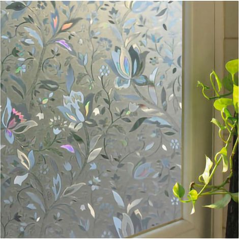 Klebstofffreie, Antistatische Fensterbefestigungen, 3d-blumen-antibeschlag- Und Sonnenschutzfolie Für Badezimmer, Schlafzimmer Und Wohnzimmer