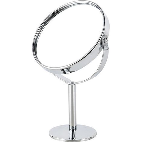 Schminkspiegel Mit Ständer, Doppelseitig Und Drehbar, Mit Vergrößerungsglas, Tischspiegel