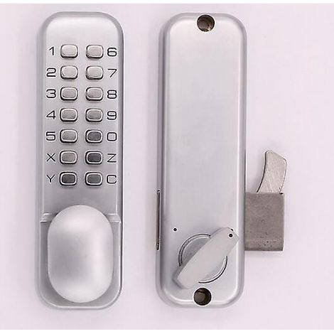 Digitales Türschloss Mit Code – Chrom – Wetterfeste Tastatur
