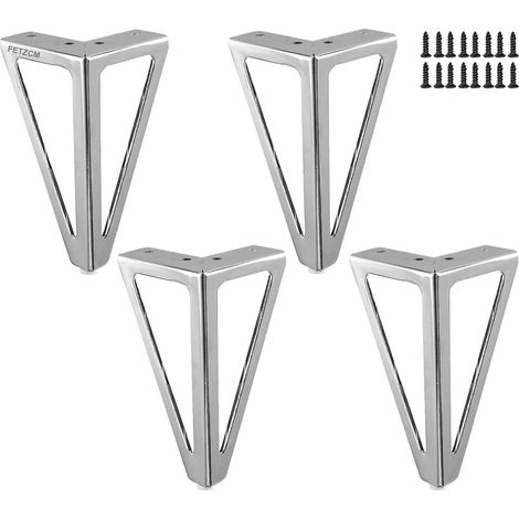 Hohle Möbelbeine (15 Cm, Silber), Metall-tischbeine, 15 Cm Schwarze Möbelbeine Für Tv-ständer, Couchtische, Schränke Usw.