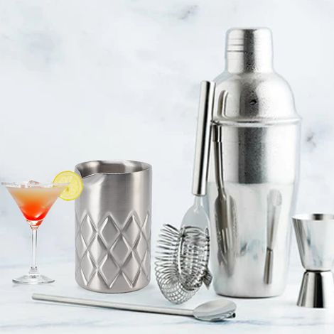Doppelwandiges Cocktail-rührglas Aus Edelstahl, Bruch- Und Rostfrei, Für Die Hausbar