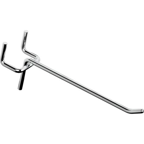 30 Versilberte Ösenplattenhaken, 3,2 Cm Lochabstand – 10 Cm Länge (4 Mm Dicke), Robustes Zubehör Für Werkstätten, Garagen Und Gartenhäuser