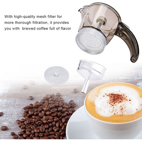 Elektrische Espressokanne Mit Großem Fassungsvermögen (150 Ml) Für Die Zubereitung Von Espresso Auf Dem Herd – Kaffeemaschine Mit Eu-stecker