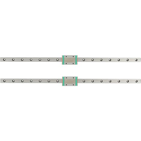 2 Stück Lml12h 400mm Linearführungsschienen Mit Mgn12h Gleitblöcken
