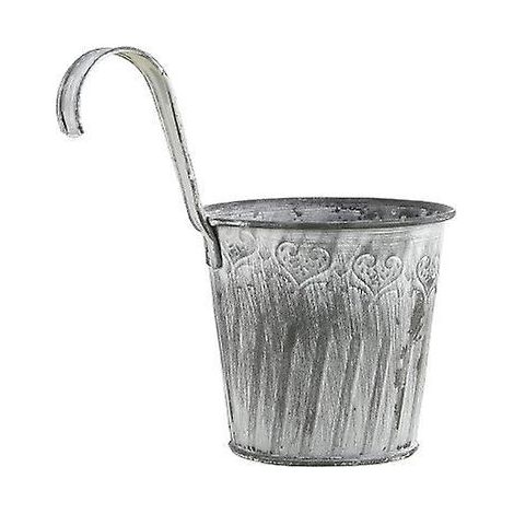 1 Stück Hängeblumentopf, 9,5 X 9,5 X 7 Cm, Metall-pflanztopf Im Vintage-stil Für Den Innen- Und Außenbereich