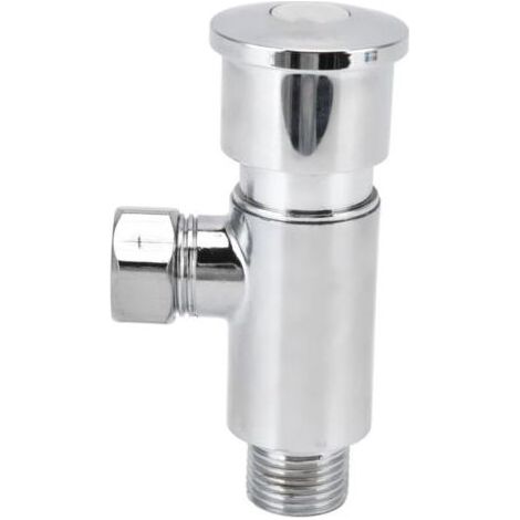 Manual Pressure Flush Valve, Zinc Alloy Toilet Repair Kit, G1/2 Tank Spare Parts Fliti