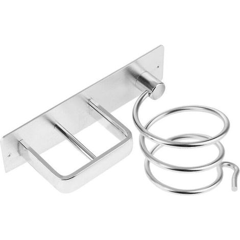 Silver Promotion Wandhalterung Für Haartrockner Und Glätteisen Im Badezimmer, Aluminium, Mit Ablagefläche