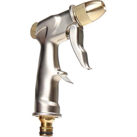 Gartenbrausekopf, Hochdruck-gartenspritze/gartenspritze – Ganzmetall – Regulierbarer Wasserdurchfluss – Robust Und Langlebig