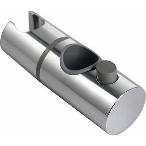 Duschkopfhalterung, 360° Verstellbare Duschkopfhalterung Für 28 Mm Durchmesser, Abs-schienen-gleitstangenklemme, Verchromt