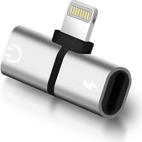 Silver Lightning T Splitter Audio- Und Ladeadapter