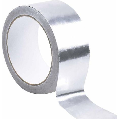 Silbernes Aluminiumfolienband – 1 Mm X 50 Mm X 10 M, Wasserdichtes Dichtungsband, Hochtemperaturbeständiges Verstärkungsband Für Leitungen