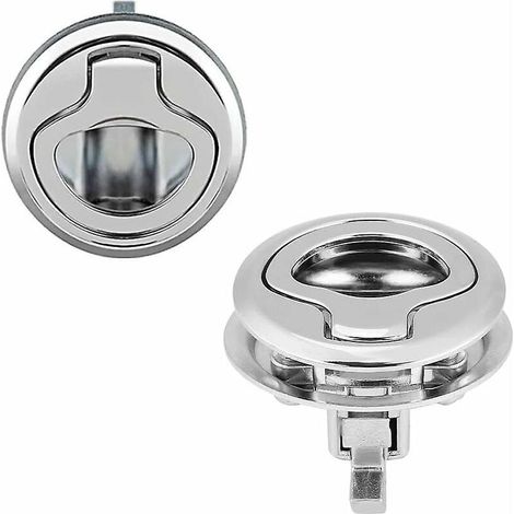 Set Mit 2 Zuglukenverschlüssen, Bootsdeckverschlüssen, Hebegriff-schnappverschlüssen, Zinklegierung 3,8 Cm Für Marine, Jagd, Hafen