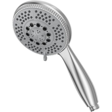 Handbrause Mit 5 Strahlarten – Verstellbar – Hochdruck-duschfunktion – Verchromtes Abs – Duschkopf Mit Selbstreinigender Silikondüse Und Ergonomischem Griff