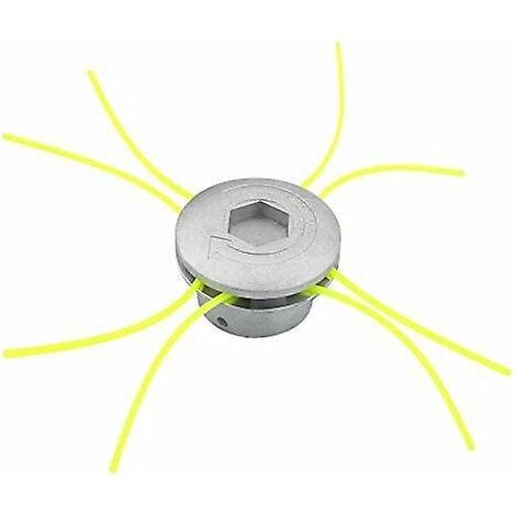 (1 Schneidkopf + 4 Universelle Kabelgebundene Trimmerköpfe) Universeller Aluminium-freischneiderkopf Mit Kabelgebundenem Trimmerkopf Für Garten, Pe