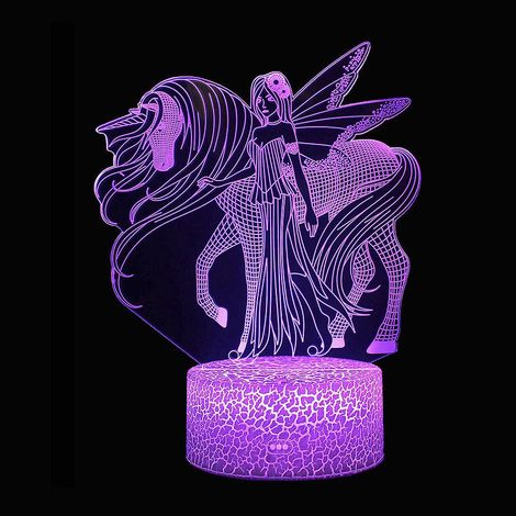 Einhorn-nachtlicht Für Kinder, 3d-nachtlicht, 16 Farbwechsel Mit Fernbedienung, Zimmerdekoration, Ideales Geschenk Für Mädchen