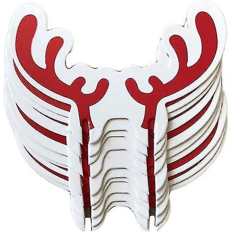 10 Stück Weihnachts-weinglas-dekorationen, Becherkarten, Weihnachtsbecher-marker, Tischdekoration, Rothirschgeweih