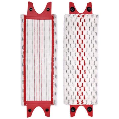 Set Mit 2 Mikrofaser-wischmoppköpfen – Maschinenwaschbar – Für Die Reinigung Von Hartböden – Kompatibel Mit Vileda Ultramax, 46 × 14 Cm