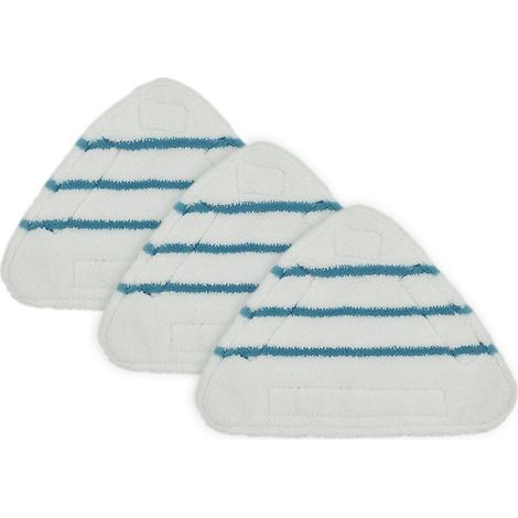 3-teiliges Dampfmopp-tuch-set Mit Dreieckigem Klebe-schnappverschluss Und Zubehör