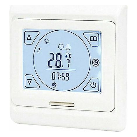 Intelligenter Thermostat Mit Touchscreen-lcd, Wasserbasierter Fußbodenheizungsthermostat, Fernbedienung.