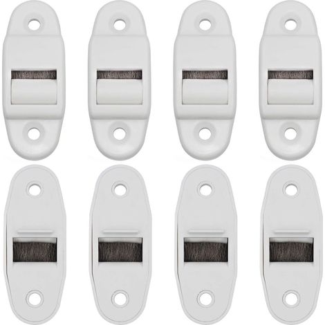 Führungsgurtsystem Für Schiebetüren, 8-teilig Mit Rollen Und Halterungen, Geeignet Für Gurte Bis 23 Mm Breite Und 45 Mm Lochabstand