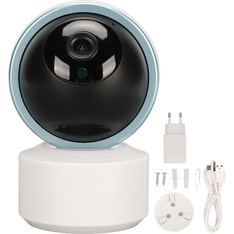 1080p Hd Dualband-überwachungskamera (2,4 Ghz/5 Ghz) Für Den Innenbereich, Infrarot-nachtsicht, Smart Wireless, 100–240-v-netzteil Mit Eu-stecker