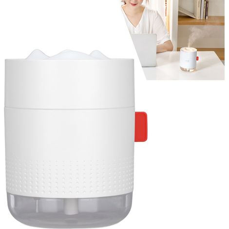 Gxzj623 Ultraschall-luftbefeuchter 500 Ml, Nachtlichtfunktion, Automatische Abschaltung, 2 Modi, Leise, Für Schlafzimmer (weiß)