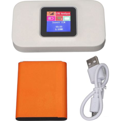Tragbarer 4g-wlan-router (300 Mbit/s) Für Europa – Usb-anschluss, Micro-sd-kartensteckplatz, Plug & Play Für Zuhause Und Büro