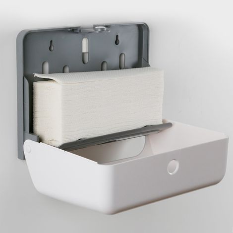 Wandmontierter Papierhandtuchspender – Robuster Und Sicherer Badezimmerhalter Aus Glänzendem Abs Für Die Toilette
