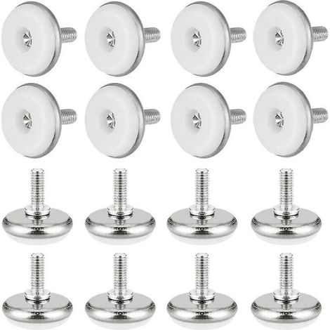 30 Stück Verstellbare Möbelfüße M6x15mm, Verstellbare Nivellierfüße Für Stühle, Tische Und Schränke