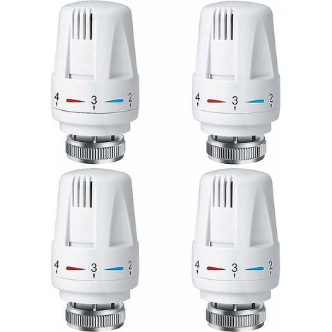 Set Mit 4 Heizkörperthermostaten, Trv M30 X 1,5 Heizkörperthermostat, Thermostatventil Für Heizkörper, Heizkörperventil Für Heizsysteme