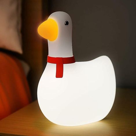Schaukelnde Enten-nachtlampe, Niedliche Enten-nachtlampe Mit Timer, Weiche Silikon-entenlampe, Dimmbare, Tragbare Nachtlampe Fürs Schlafzimmer
