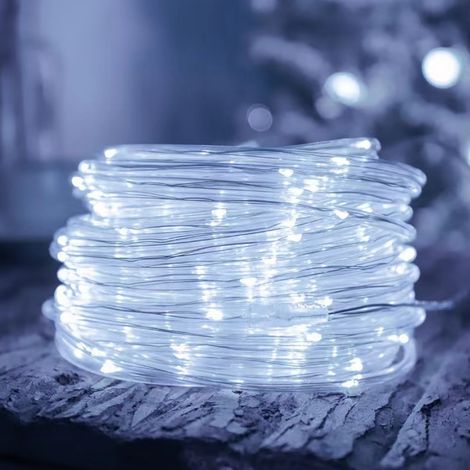 200 Led-lichterkette, 20 M, Kupferdrahtrohr, Wasserdicht, Für Den Außenbereich, Stimmungsvolle Beleuchtung, Weiß
