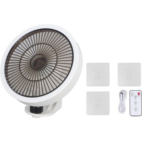 Wandmontierter Oszillierender Ventilator Mit Fernbedienung, Nachtlicht Und 3 Geschwindigkeitsstufen Für Eine Bessere Luftzirkulation