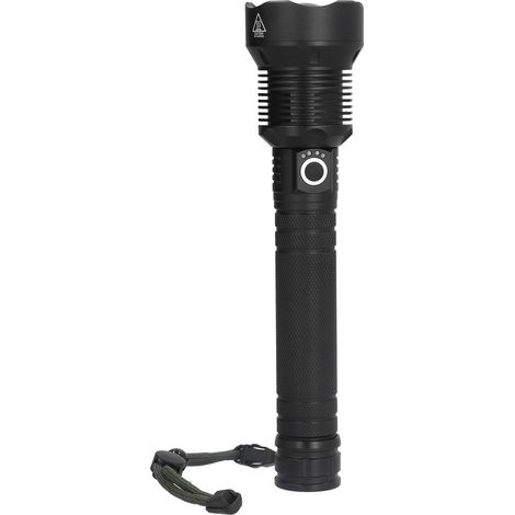 P70 Led Flashlight With Xph70 Chip, Waterproof, Usb Rechargeable, High-intensity Flashlight (supplier Model: P70 2-cell Flashlight) [ships With Built-in Battery]