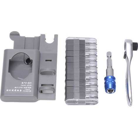 12pcs/set Fo‑9212b Ratchet Wrench Set Mini Durable Portable Industrial Ratchet Screwdriver