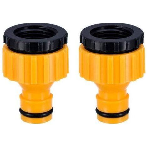 Faucet Adapter 6 Pack,plastique 3/4 '' And 1/2 '',bsp 2 In1 Nez De Robinet D'Arrosage À Visser Débit,tap Connector Threaded