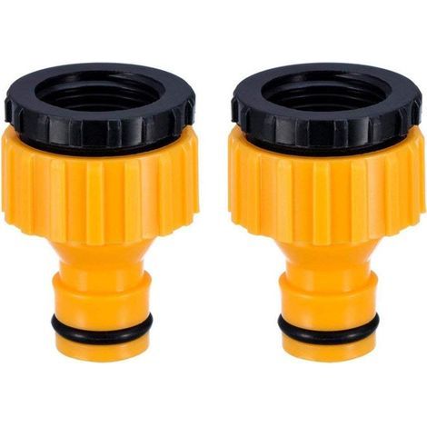 Faucet Adapter 10 Pack,plastique 3/4 '' And 1/2 '',bsp 2 In1 Nez De Robinet D'Arrosage À Visser Débit,tap Connector Threaded