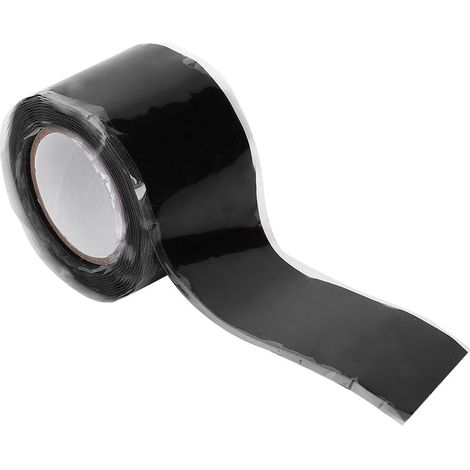 Ruban Adhésif Silicone Noir 2 Pièces, 0,5mm X 25mm X 1,5m, Résistant À La Chaleur Élevée, Auto-adhésif, Ruban Isolant Haute Température