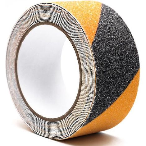 M X 5 Cm Schwarzes Und Gelbes Pvc-antirutschband Für Treppen, Stufen, Böden, Sicherheitsdekoration
